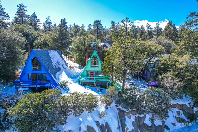  Motel A-Frame único y colorido en Idyllwild CA 