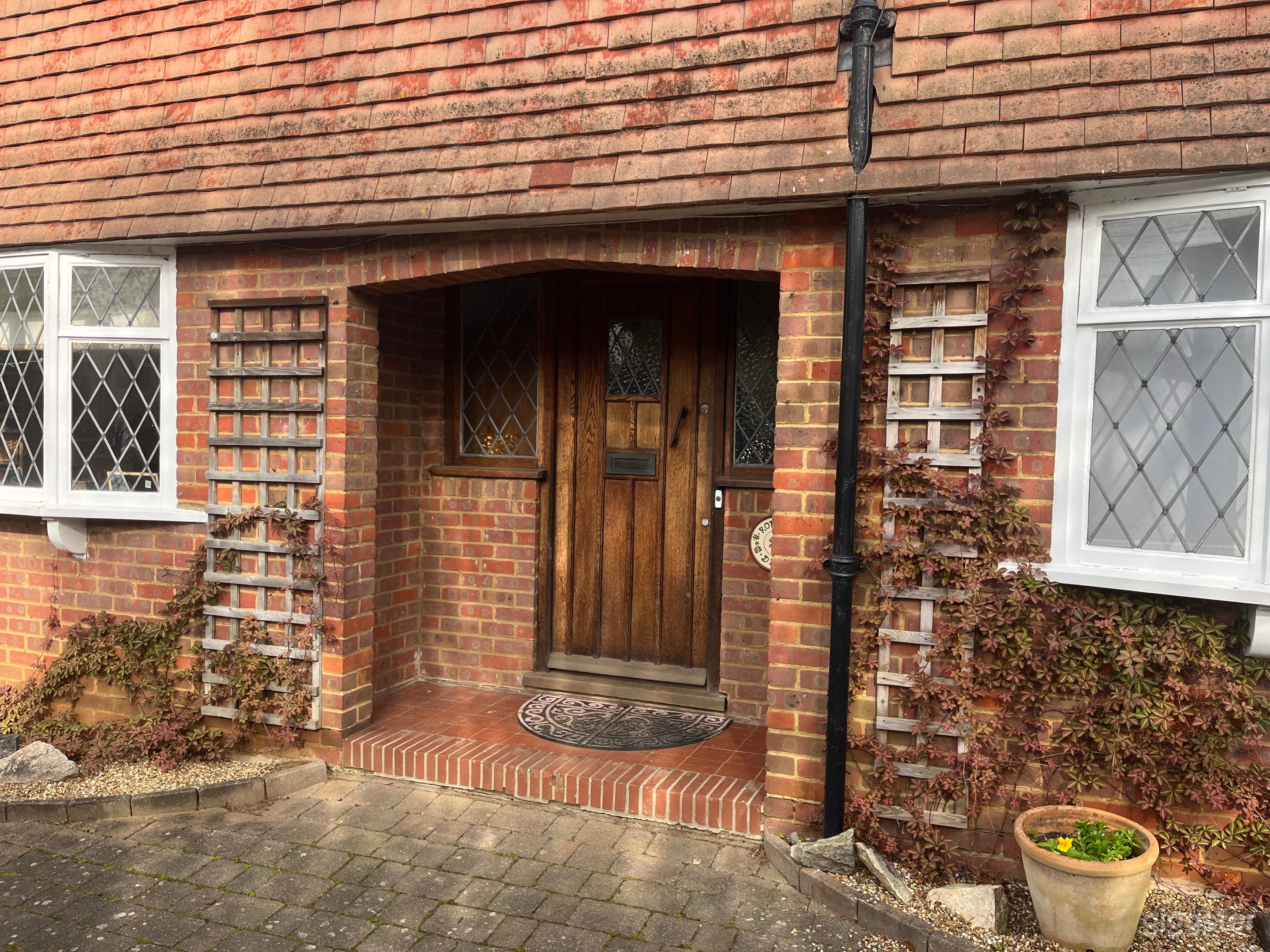 Rustic front door