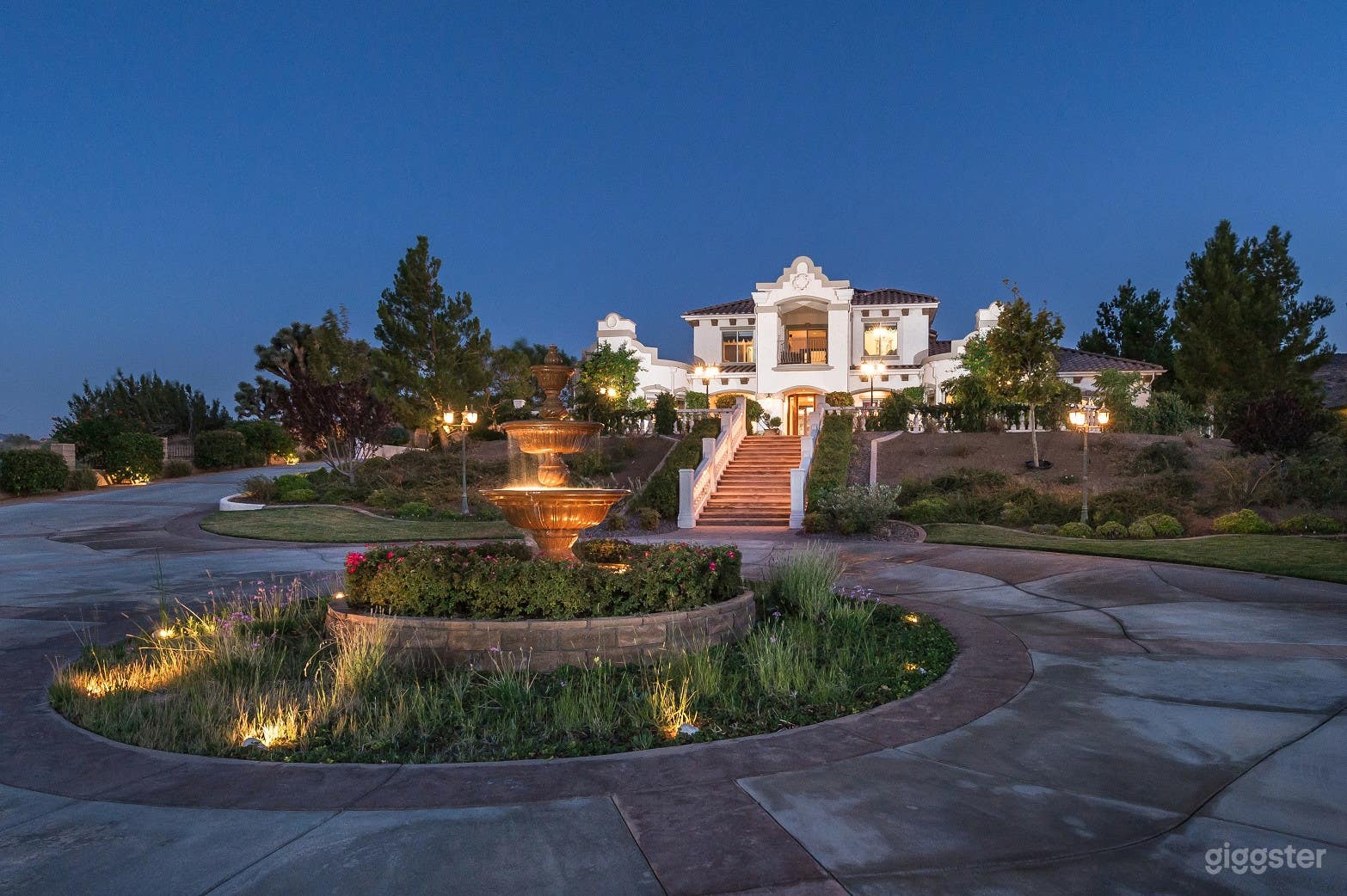 Spanish Mission Style Mansion With Lake View Photo 1