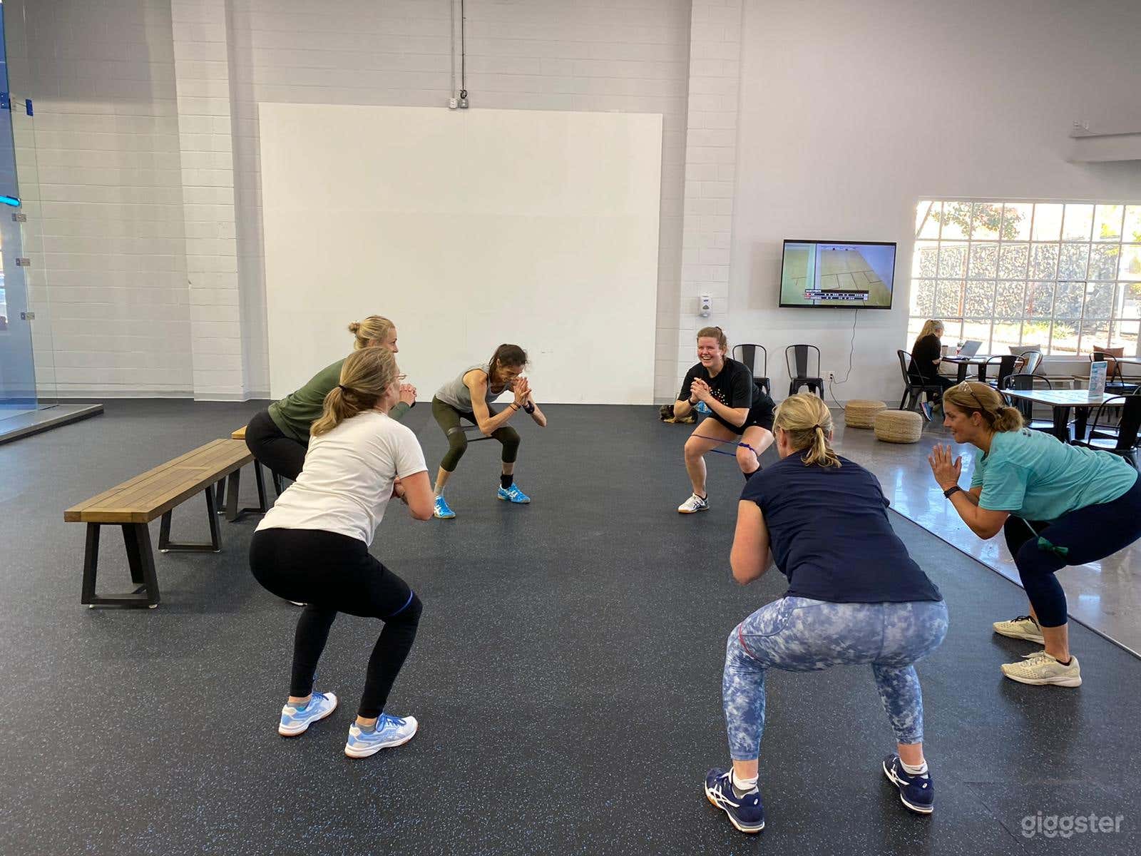 Multi-functional gym area