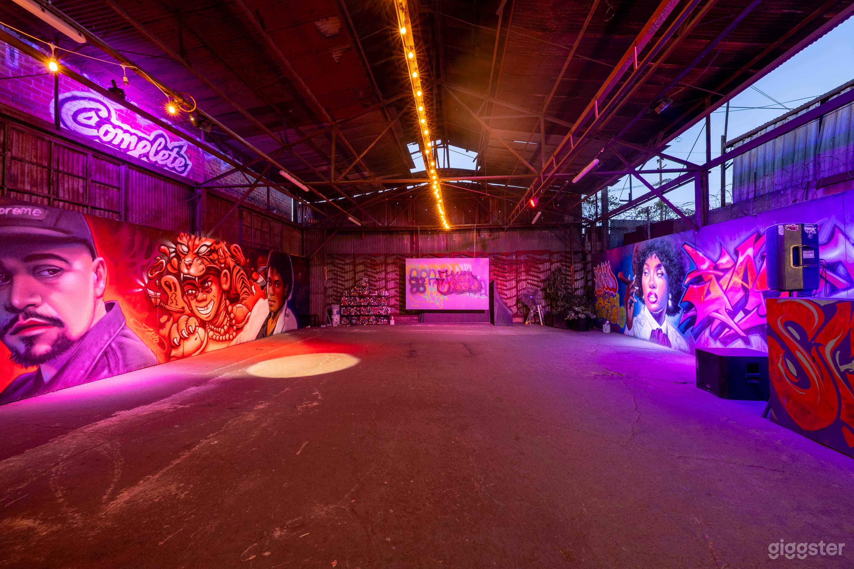 Industrial Arts Warehouse w/ Street Art Walls & Open Floor Photo 1