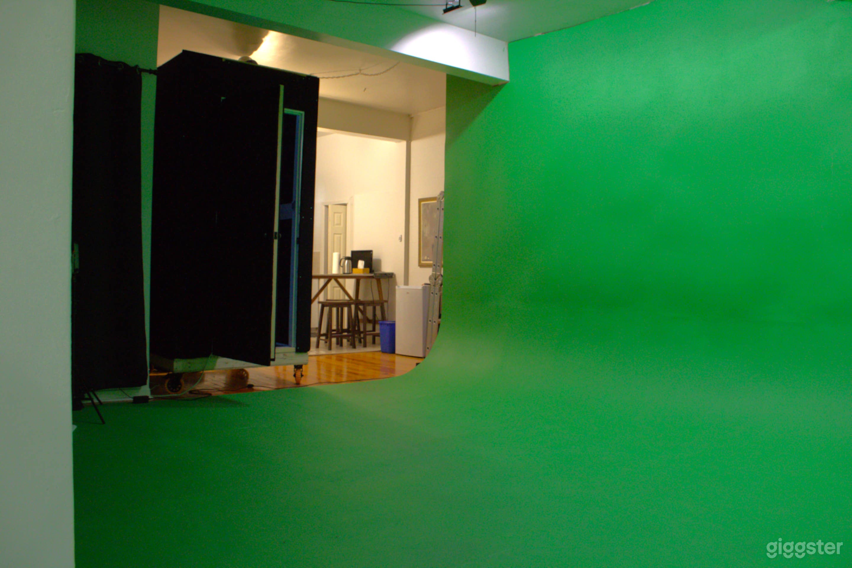 Cyclorama - leads to sound booth and kitchen