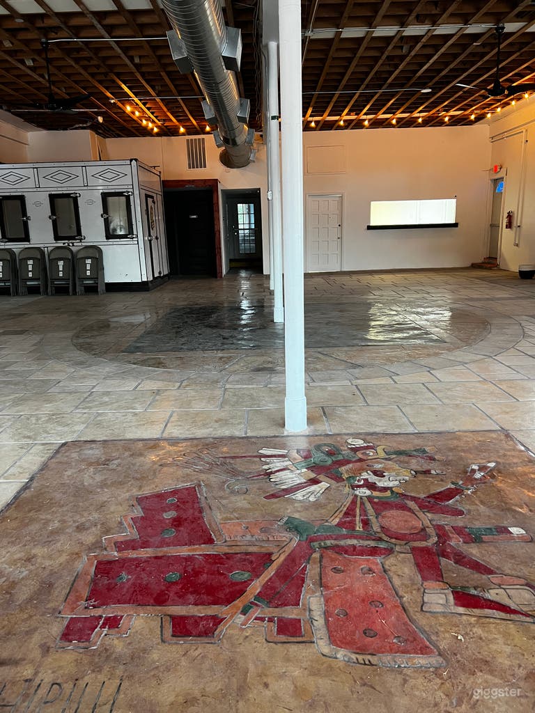  Tile floors.  20 chairs included.   