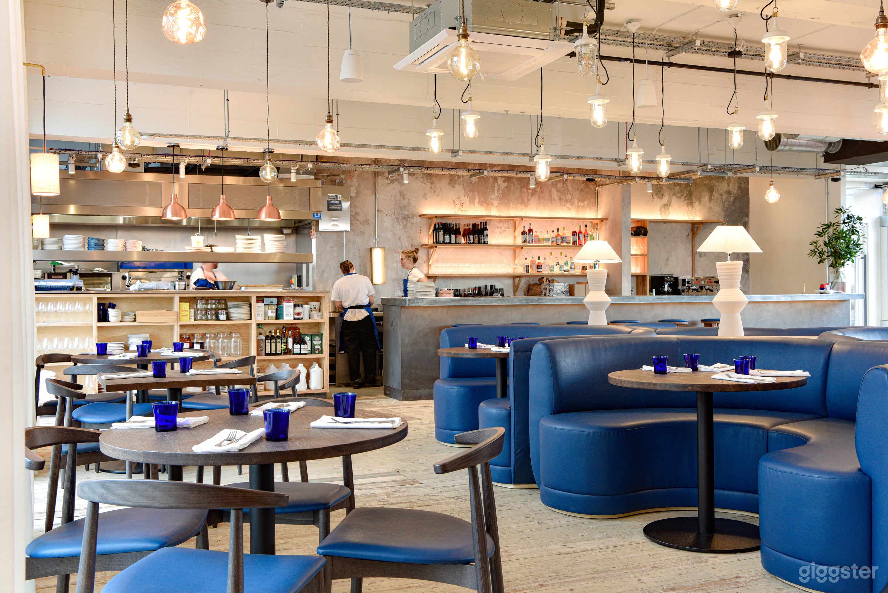 Restaurant Space with booths and Tables