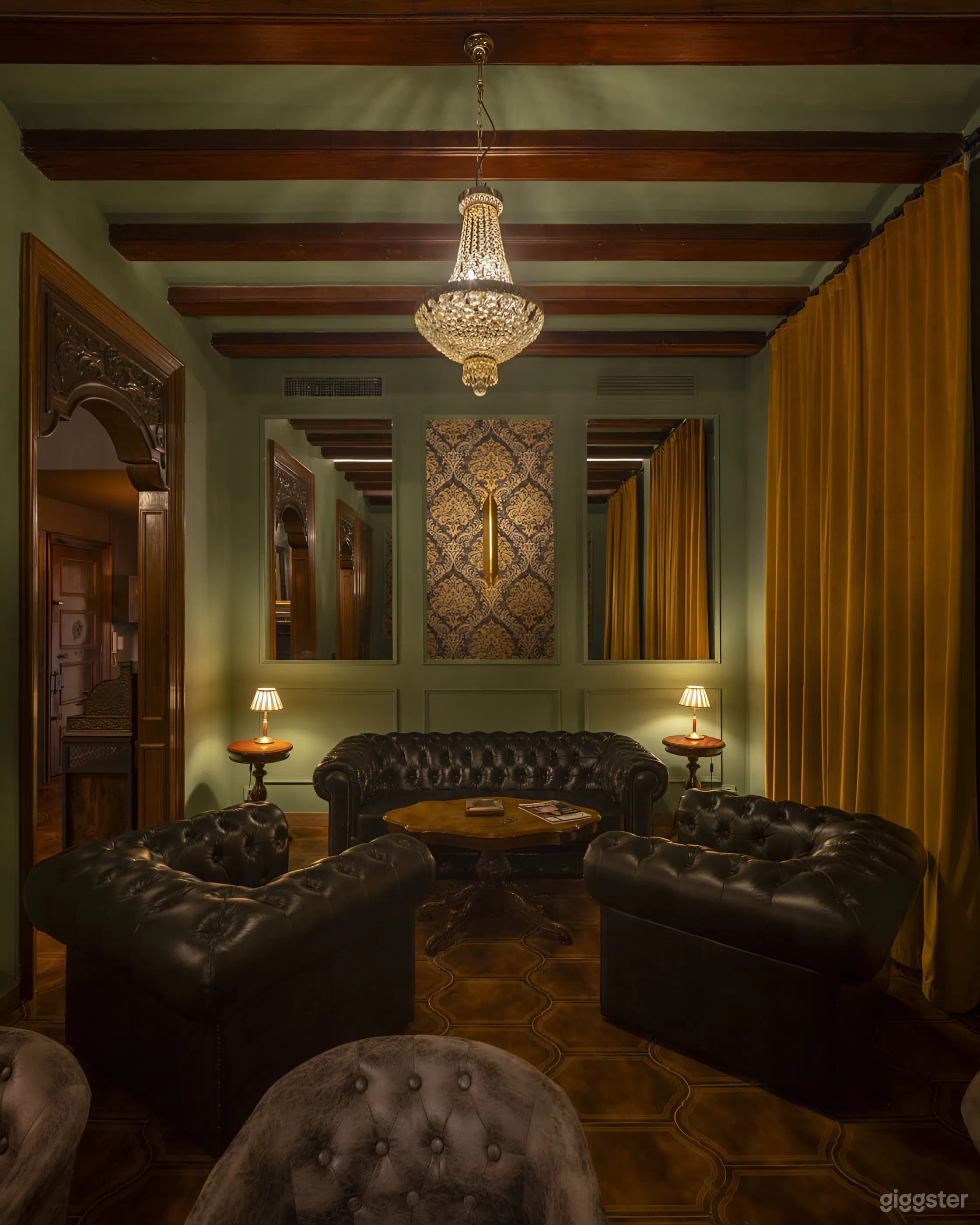 Salón Privado Elegante de Puros & Club Social Sofisticado Foto 2