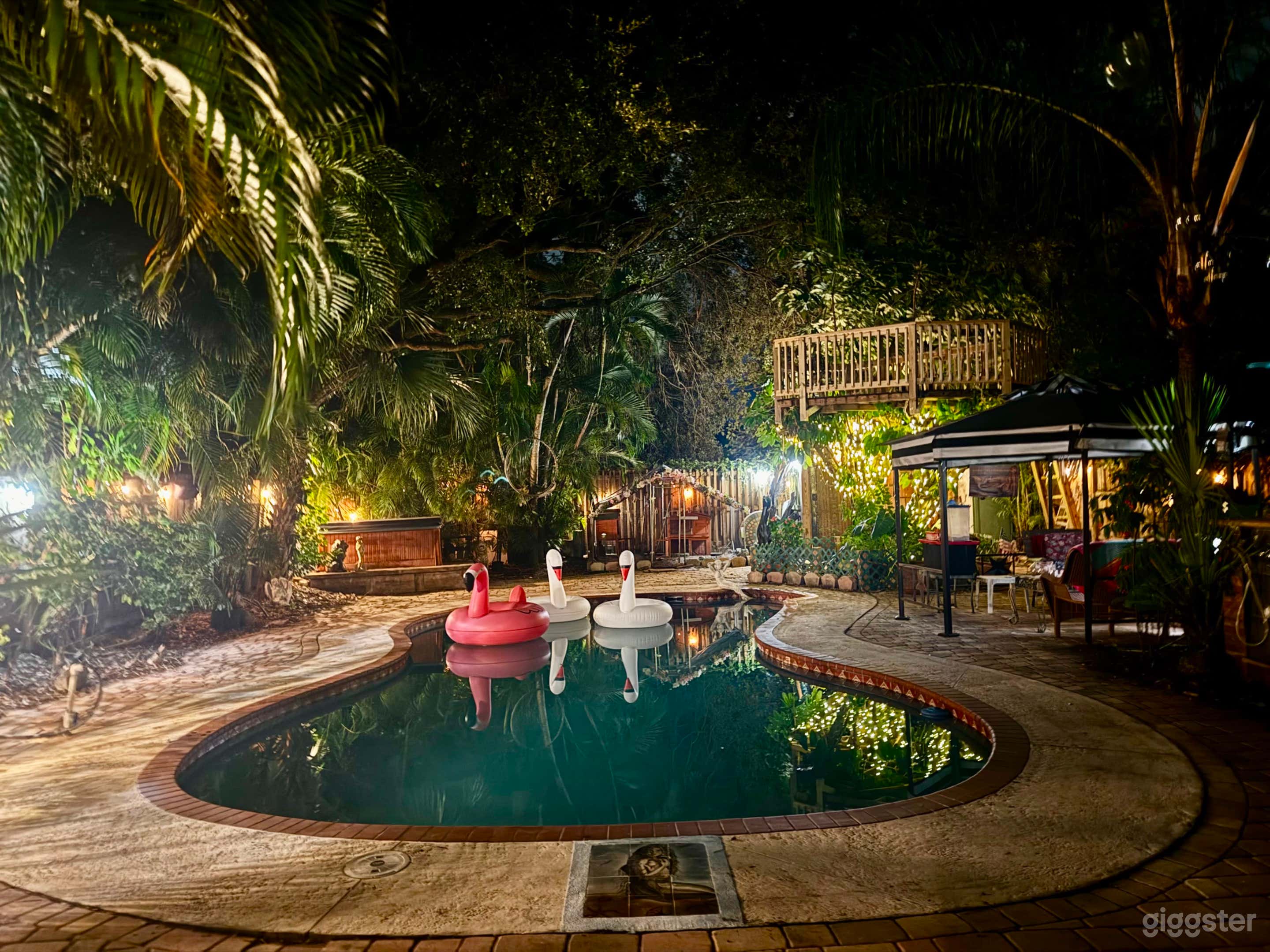 Enchanted Tropical Backyard Oasis Photo 1