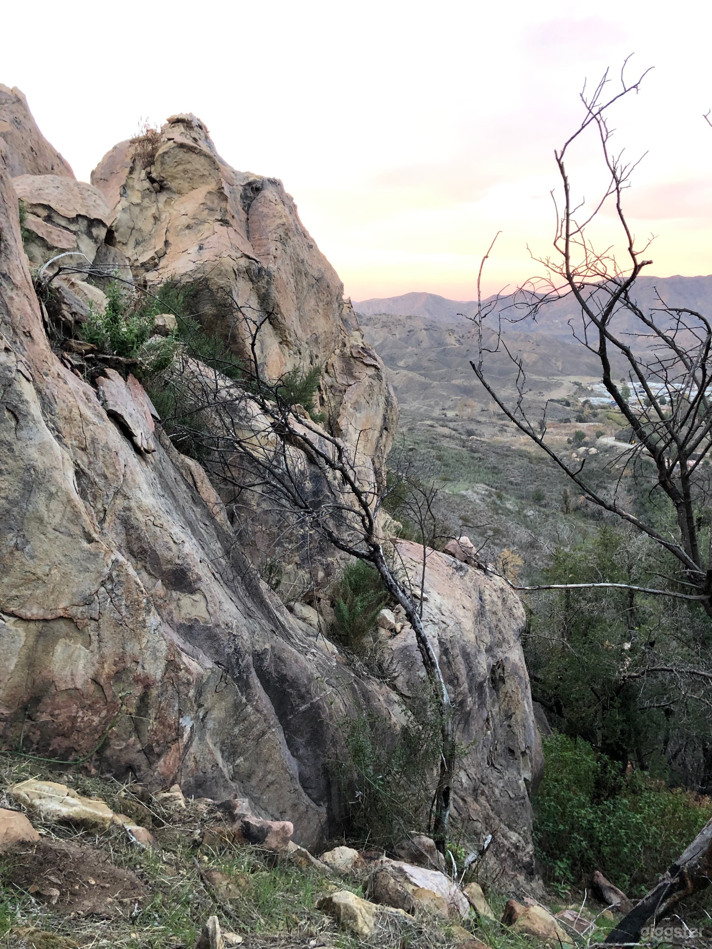 one of several rock outcroppings
