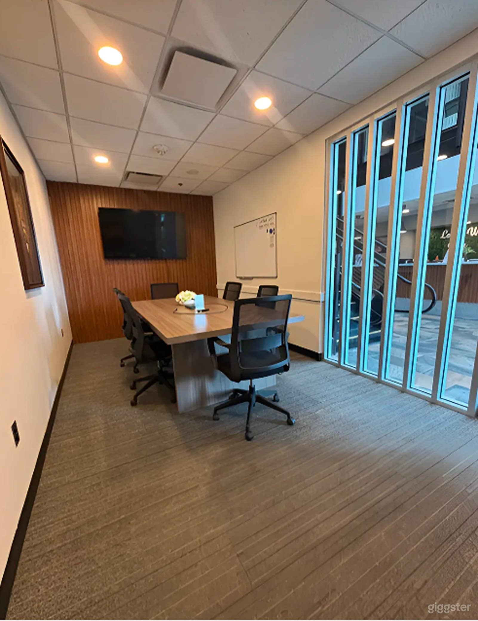 Fully Equipped Meeting Room Inside a Coworking Space Photo 4