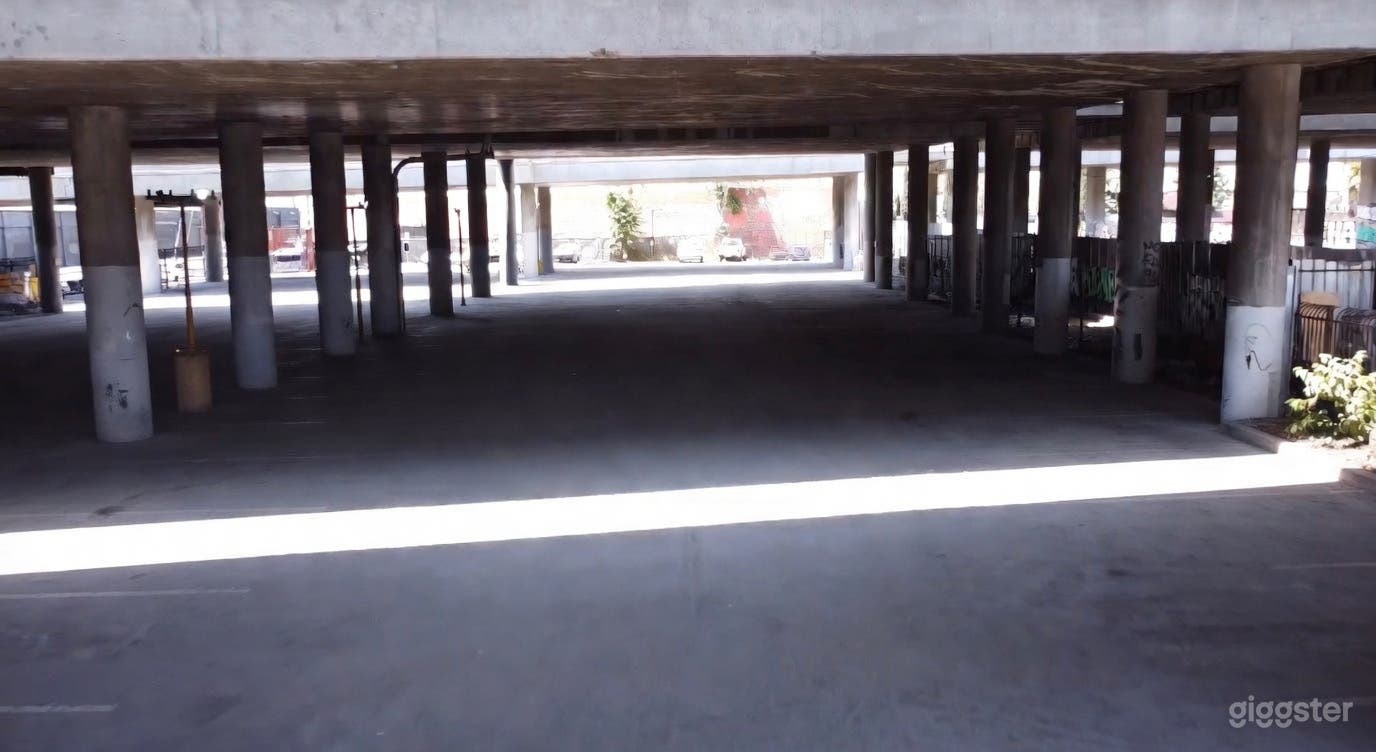 Covered Industrial Lot — Production Parking, Staging & Base Photo 1