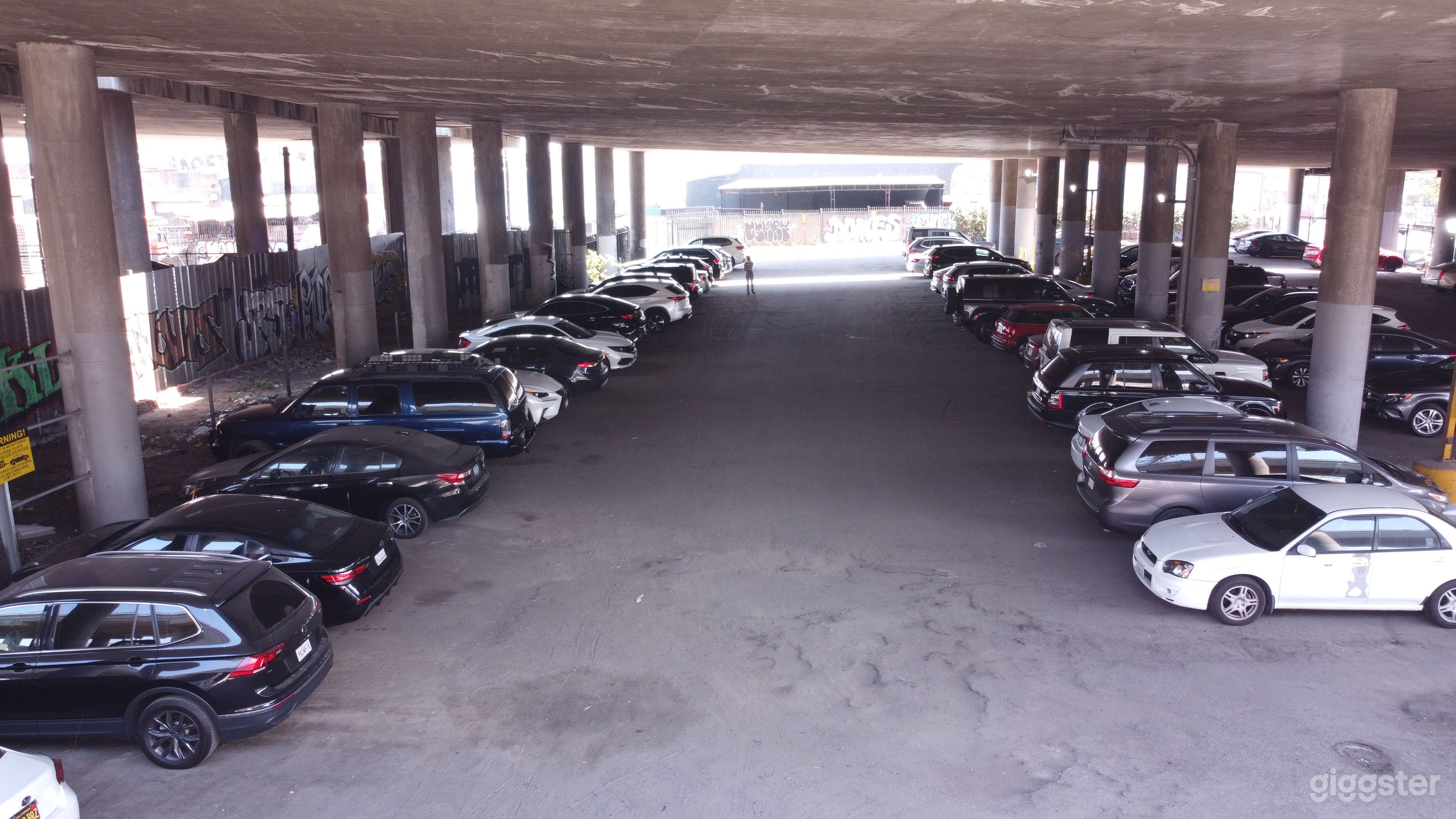 Covered Industrial Lot — Production Parking, Staging & Base Photo 2