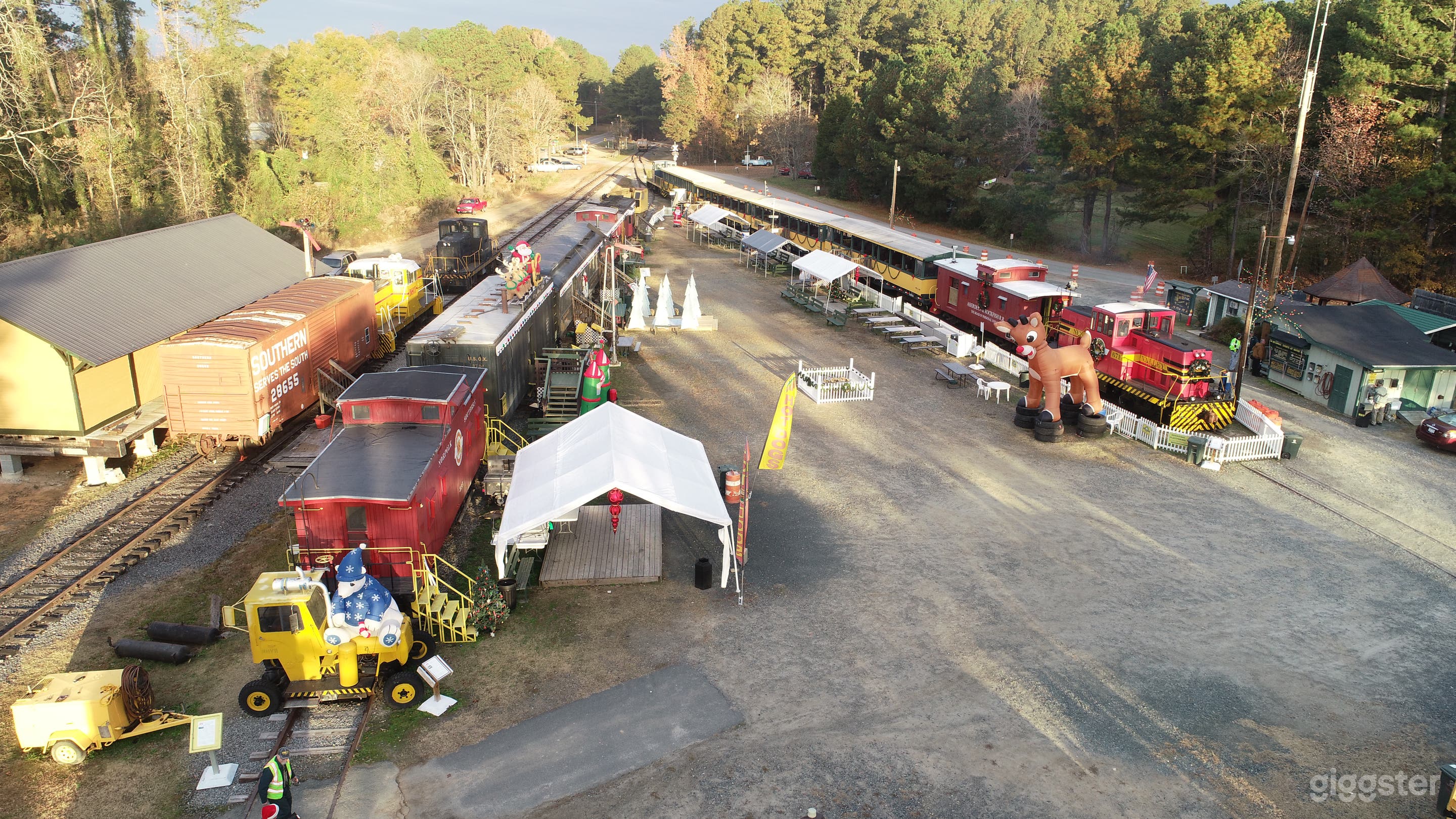 "Yard" at the New Hope Valley Railway