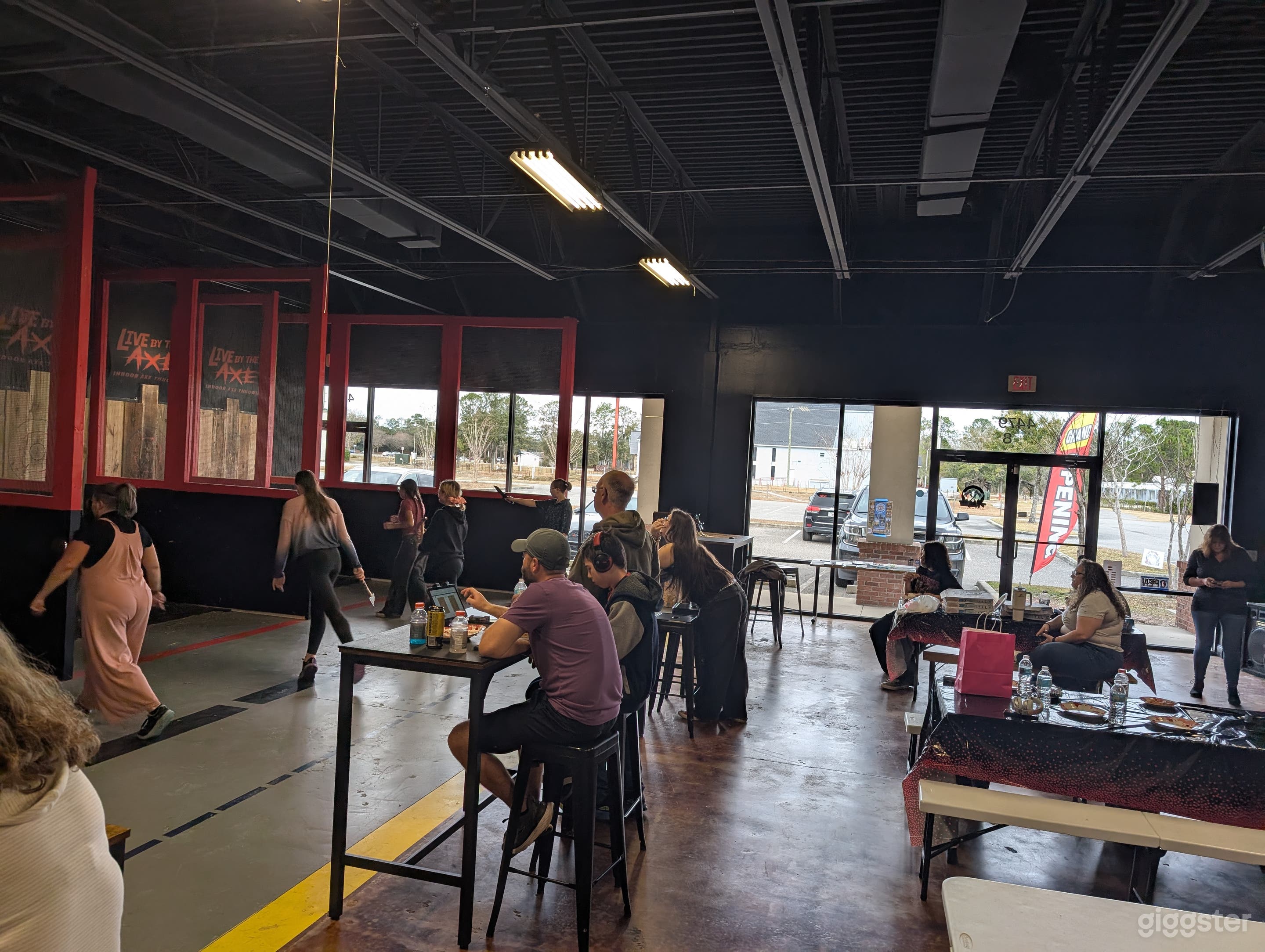 Open space with tables and chairs