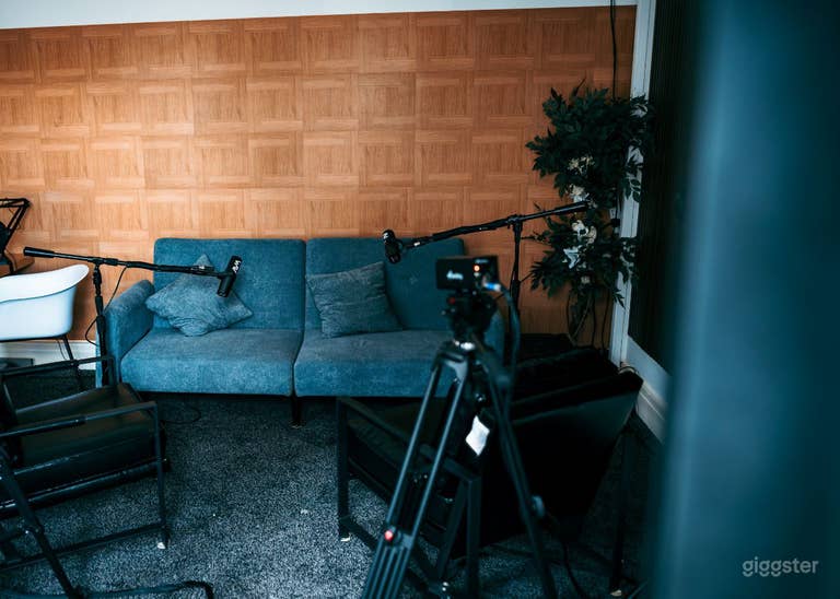  A well standard podcast room for all type pf podcasting production 