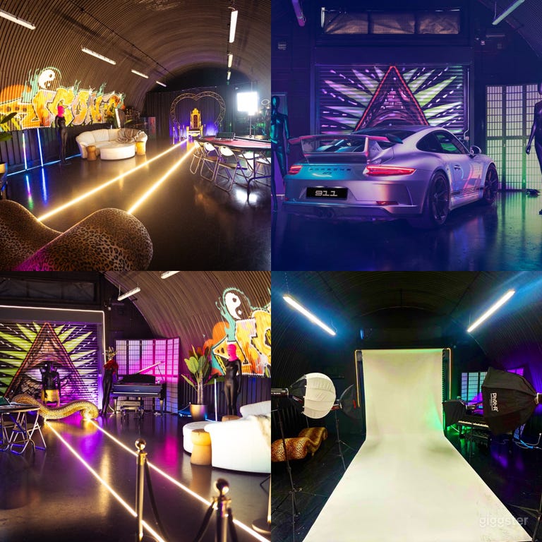  Blackout Studio/ 3m backdrop/ Lighting Included/ drive in 