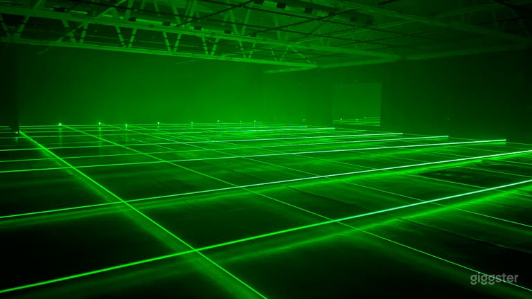  New Laser Beam Set In Huge FIlm Studio 