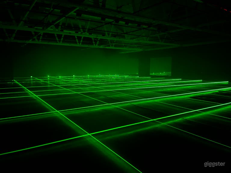  New Laser Beam Set In Huge FIlm Studio 