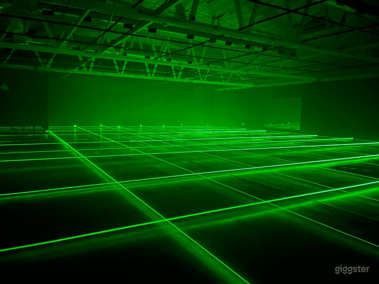  New Laser Beam Set In Huge FIlm Studio 
