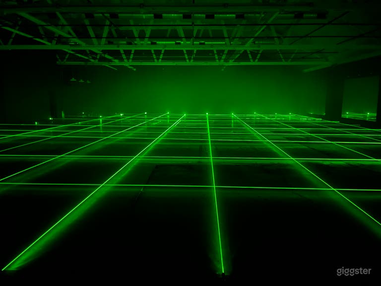  New Laser Beam Set In Huge FIlm Studio 