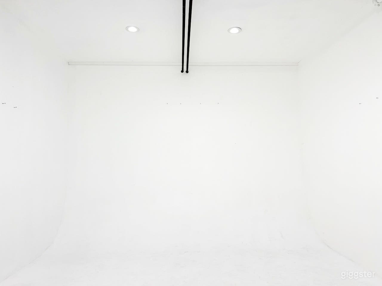 A 350 sqf. room with an infinity wall for photo shots