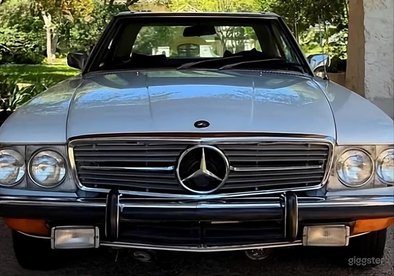  Mercedes-Benz Cabriolet d'Epoca Interno in Pelle Blu 