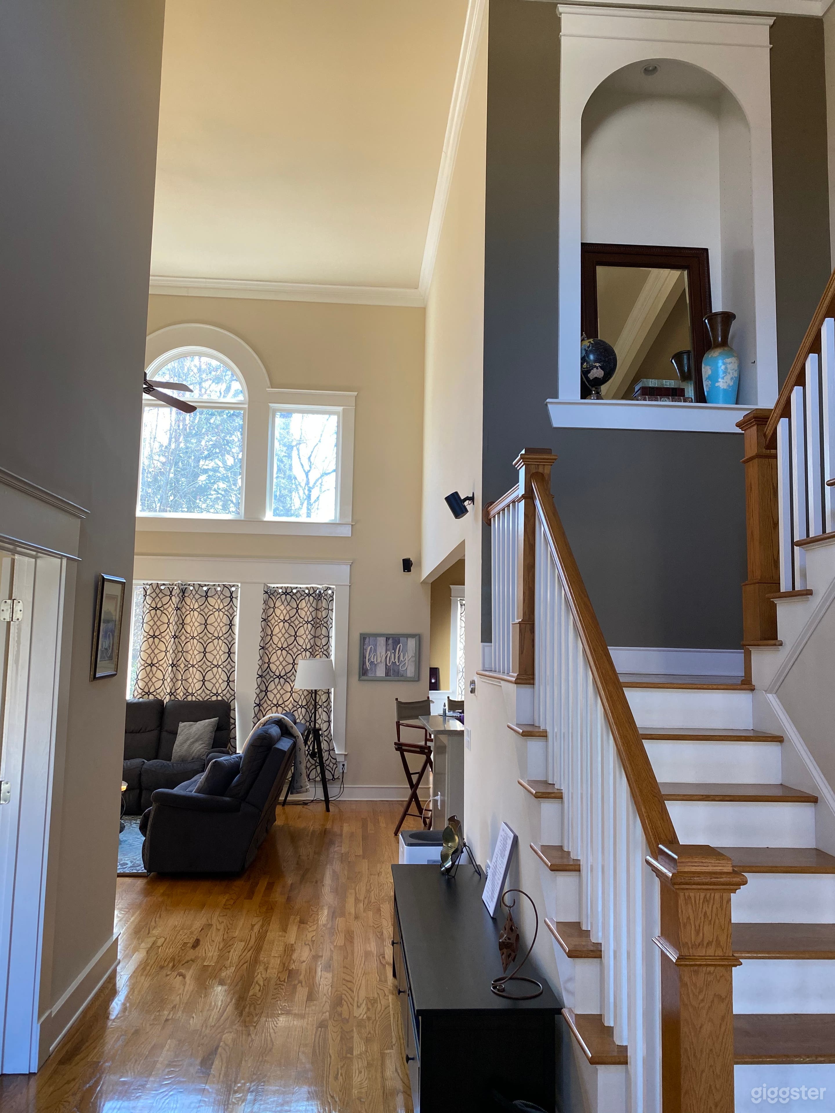 main hallway upon entering the house