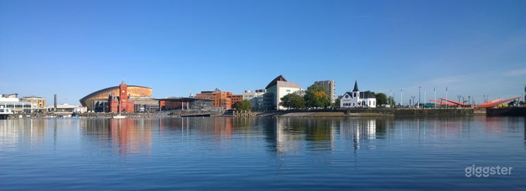  Cardiff Bay Panorama,with the Norwegian Church to the right 