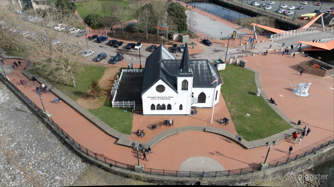 Aerial Shot - Norwegian Church Arts Centre
