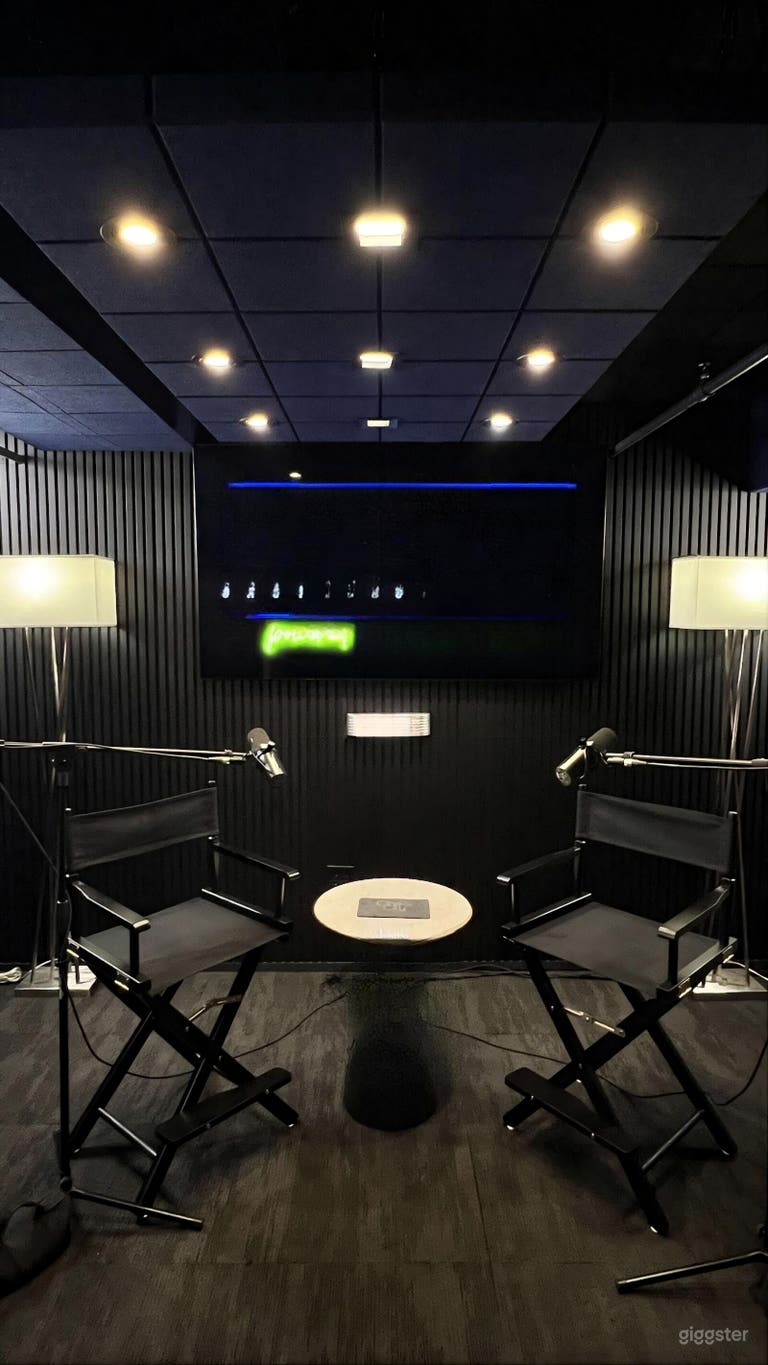  Estudio Profesional de Podcast con Cámaras 4K 