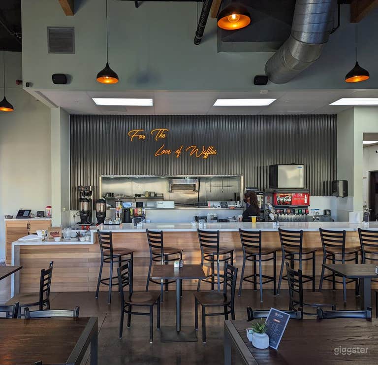  Bright, Modern Event Space with a Cozy Café Vibe 