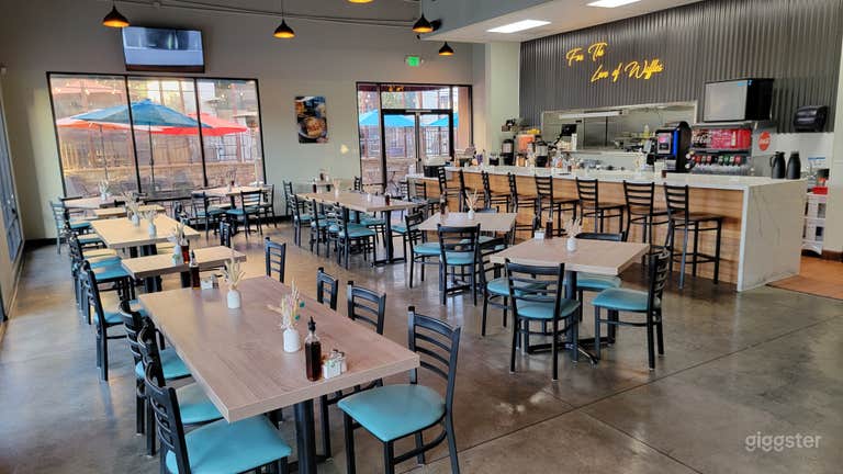  Bright, Modern Event Space with a Cozy Café Vibe 