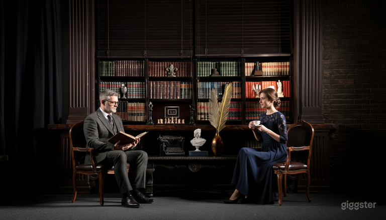  Cabinet library studio with Cyclorama 