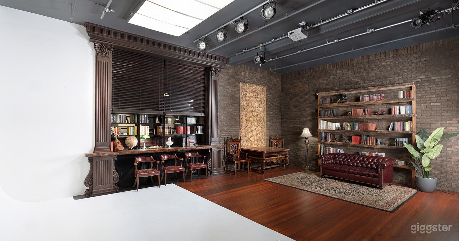 Cabinet library studio with CYC