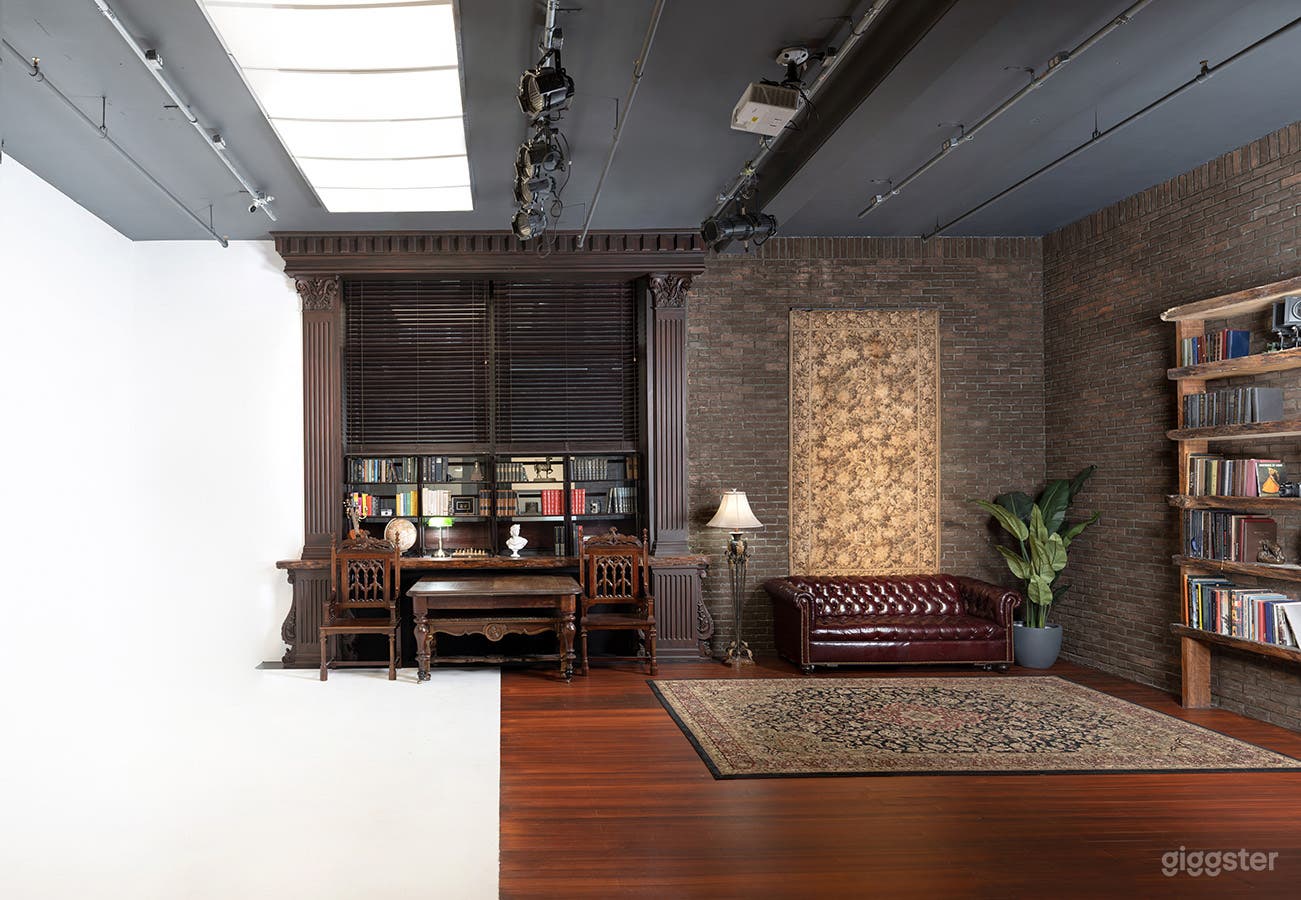 Cabinet library studio with CYC