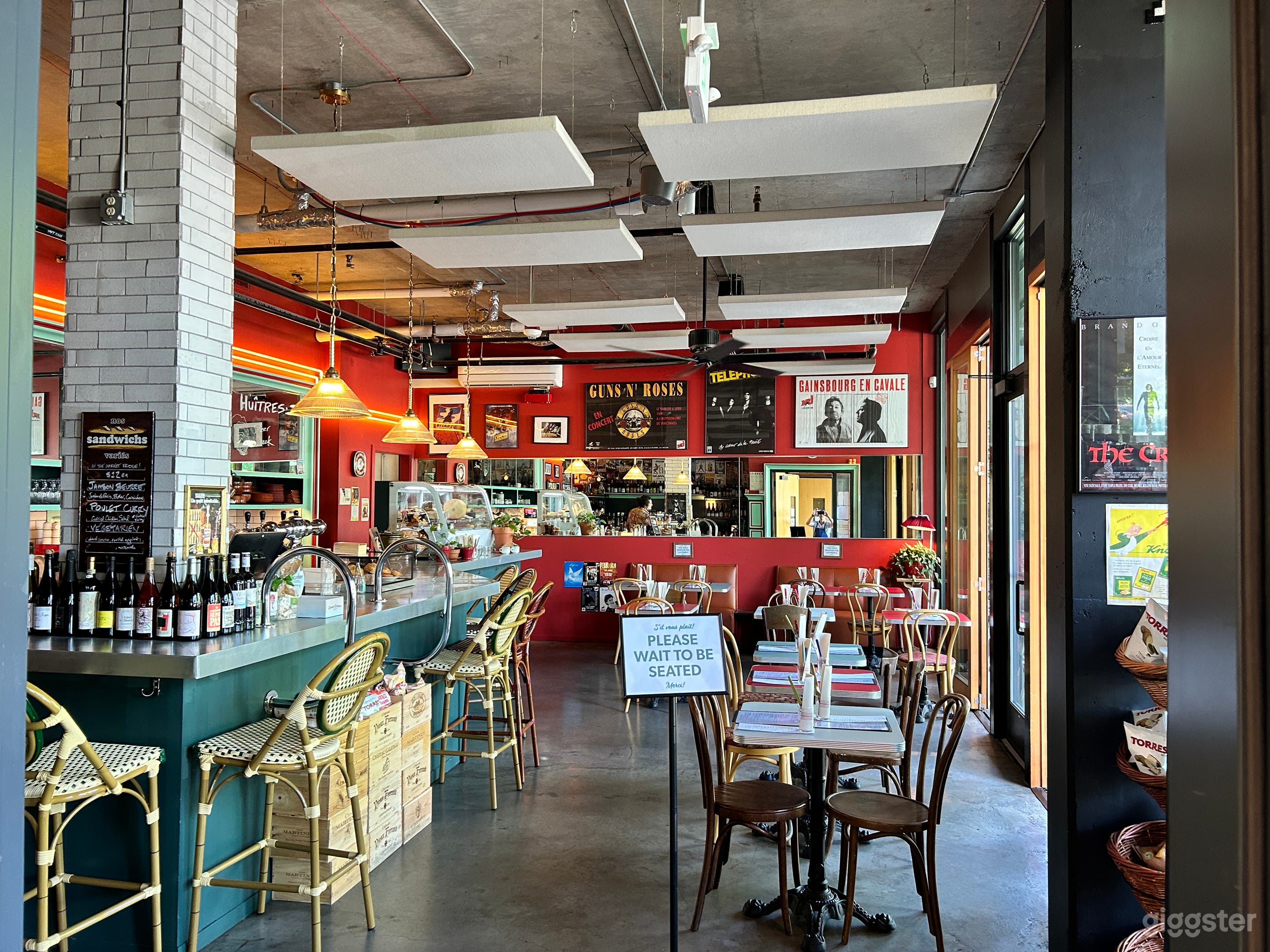 A sunny airy, room with lots of light.