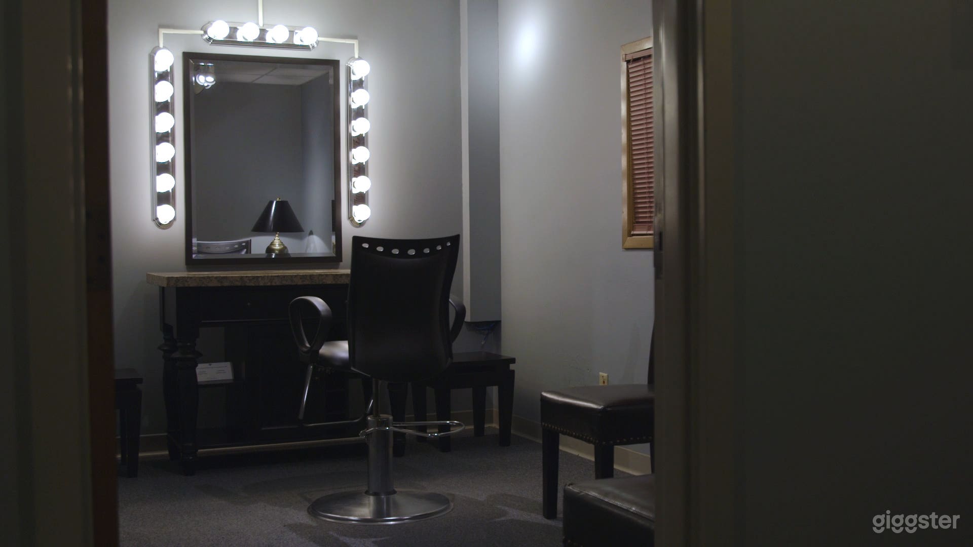 Studio C also comes with access to a makeup roo,