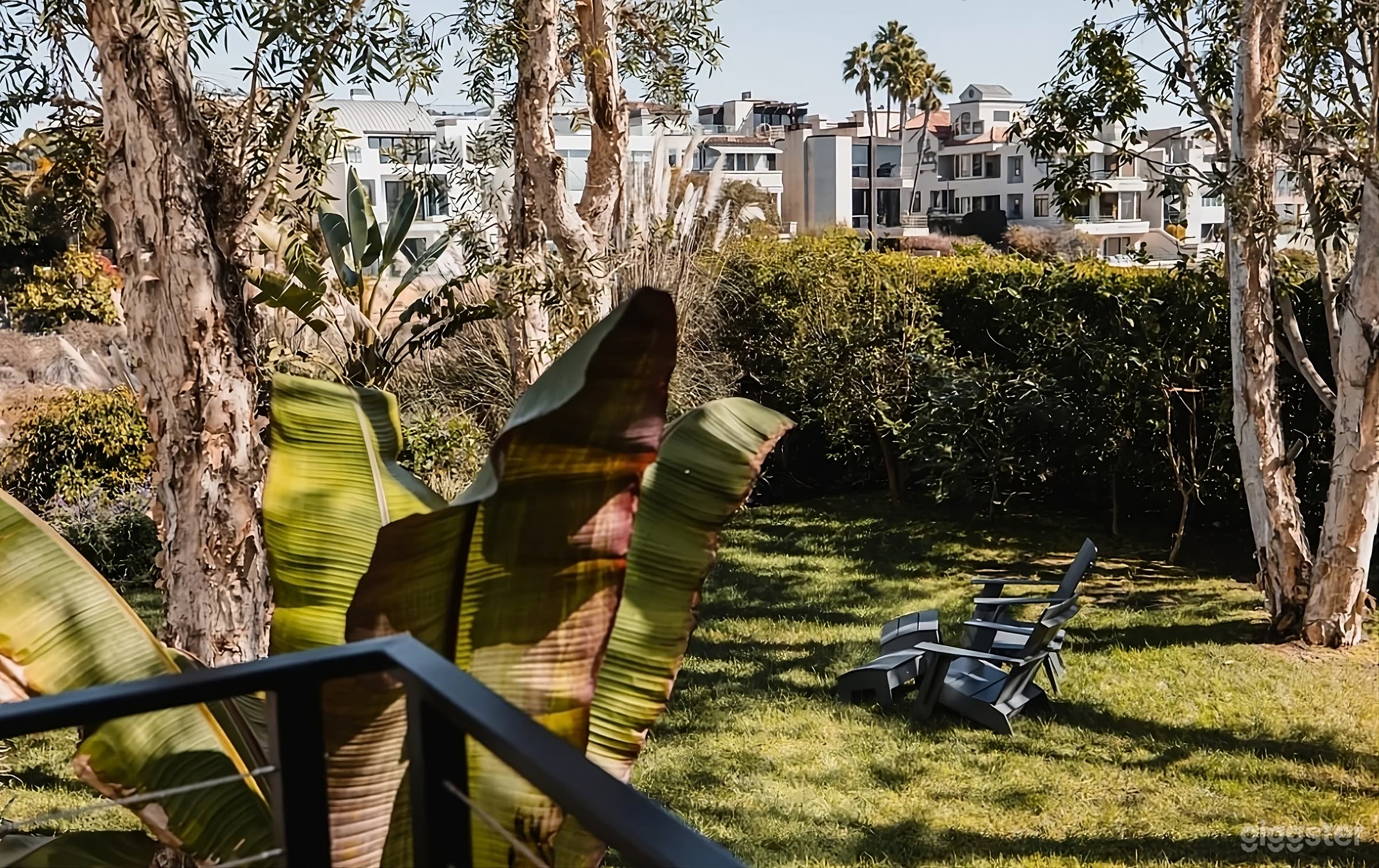 Modern Backyard Oasis with Play Area Photo 2