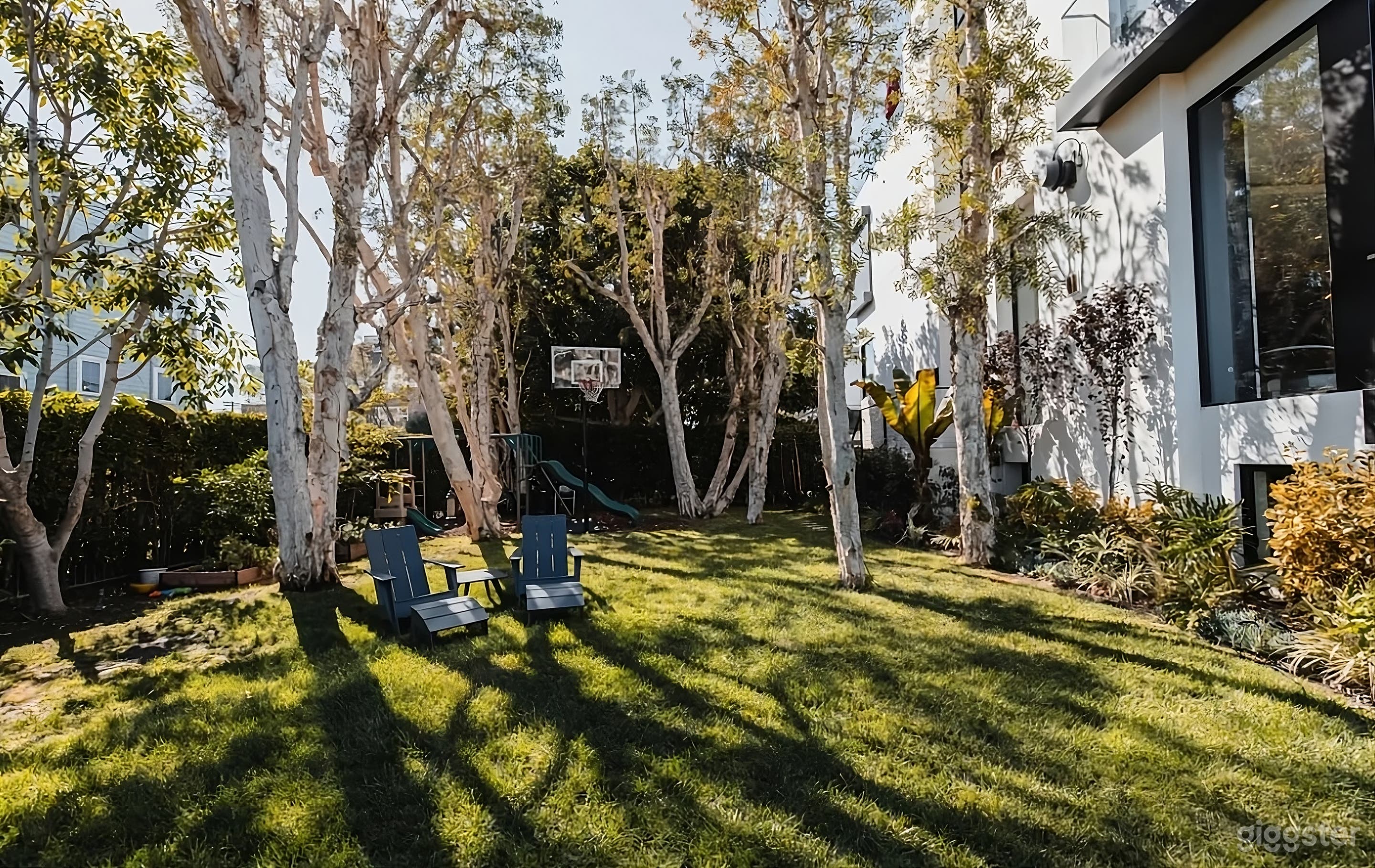 Modern Backyard Oasis with Play Area Photo 3