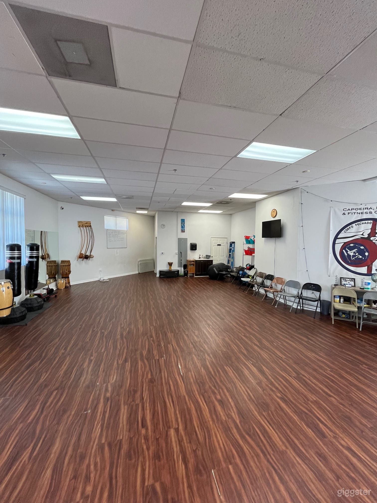 from the front mirrors looking toward the back