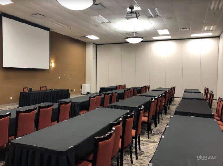  Indoor Modern Meeting Room with Projector   