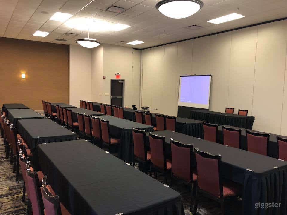 Indoor Modern Meeting Room with Projector   Photo 1