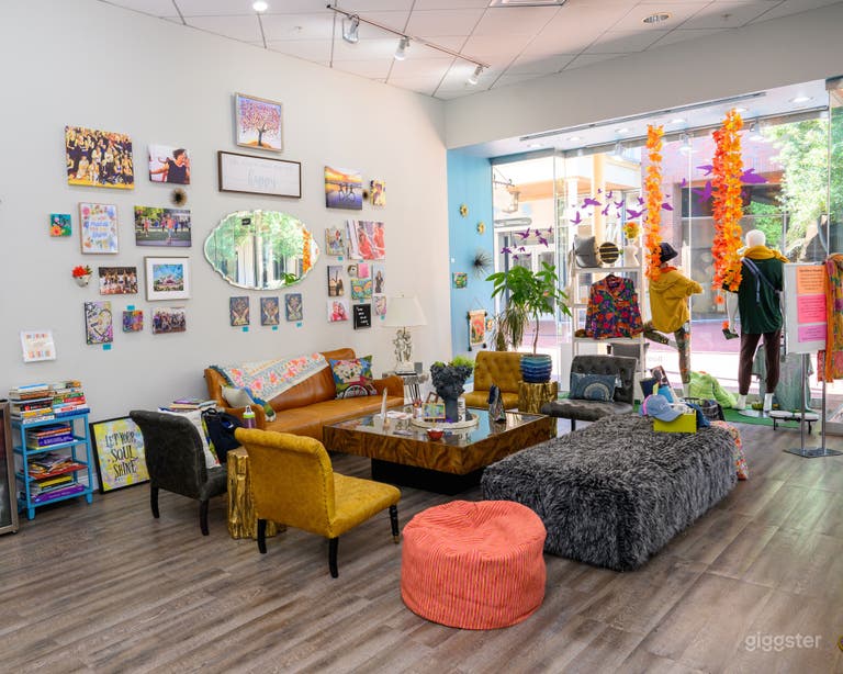  Chic Boho Retail Shop in Wellness Studio 