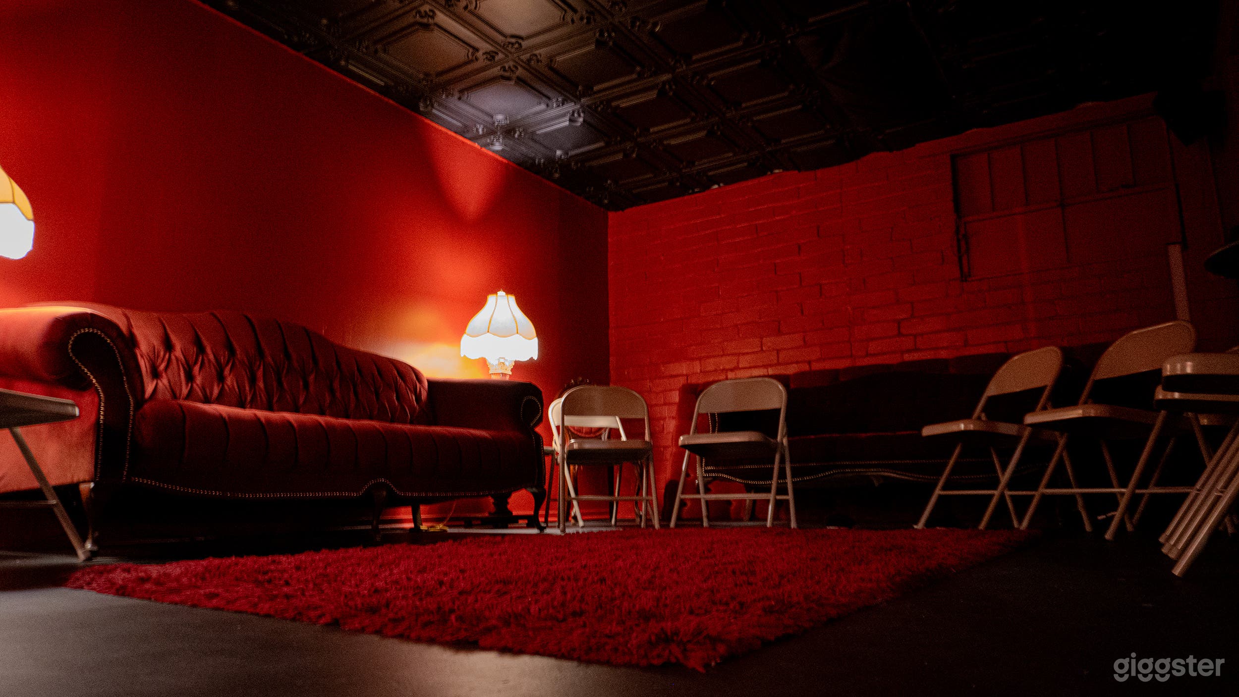 The Parlour Lounge Red Monochromatic Room Photo 3