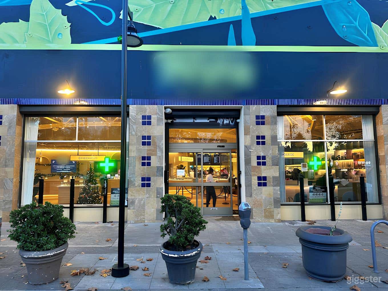 front of retail space