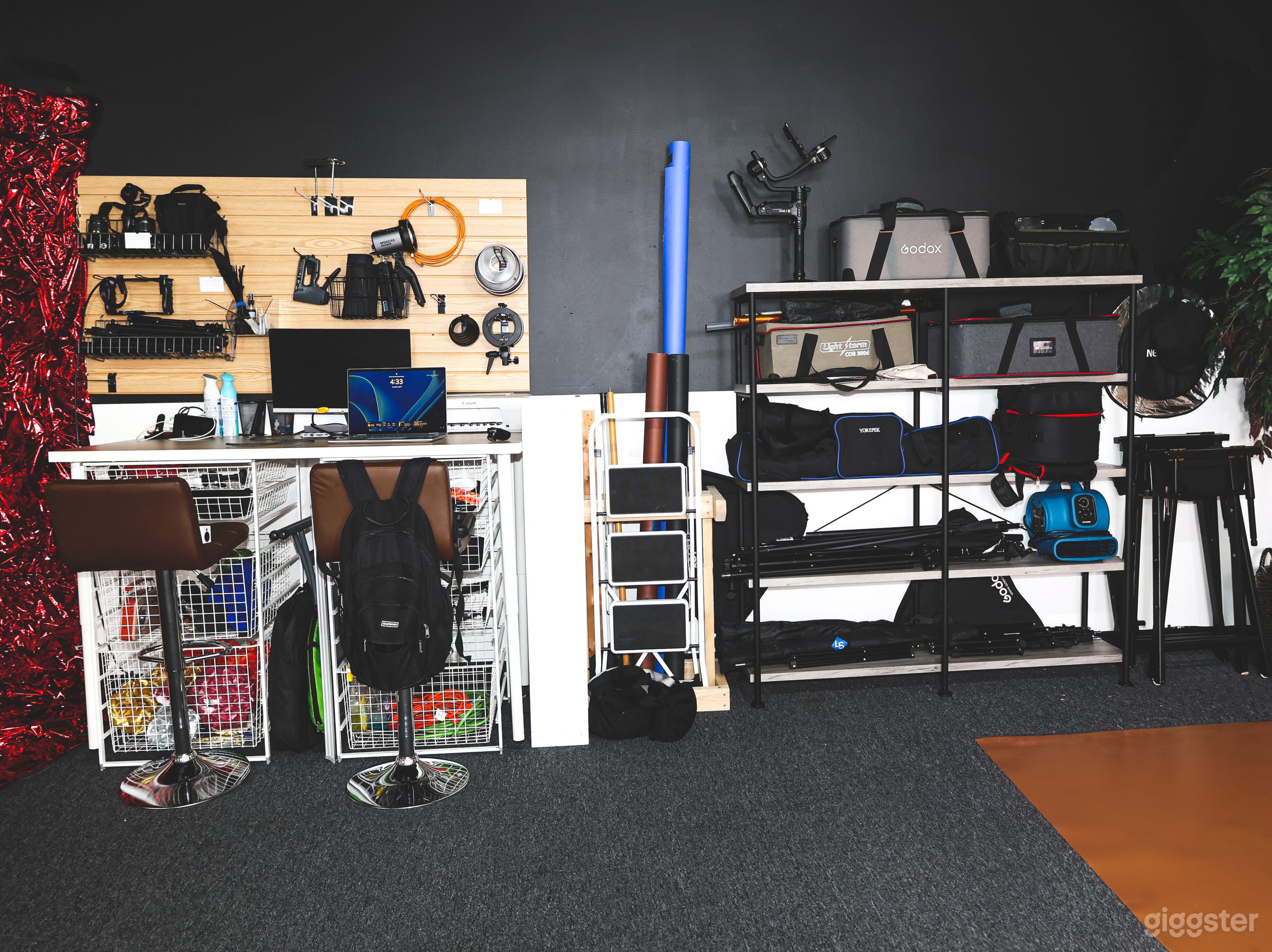 Equipment Rack and Editing Station 