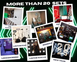  Production studio more than 20 custom sets 