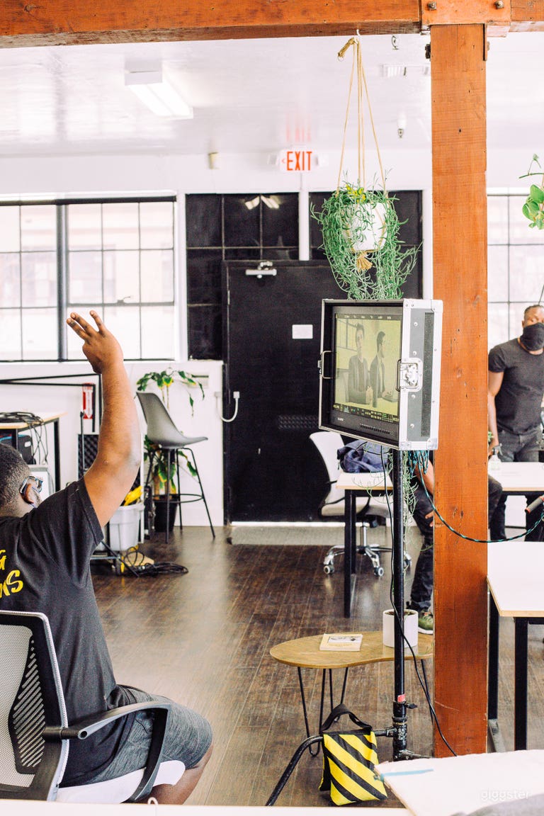  Film crews love the natural light and office setting  
