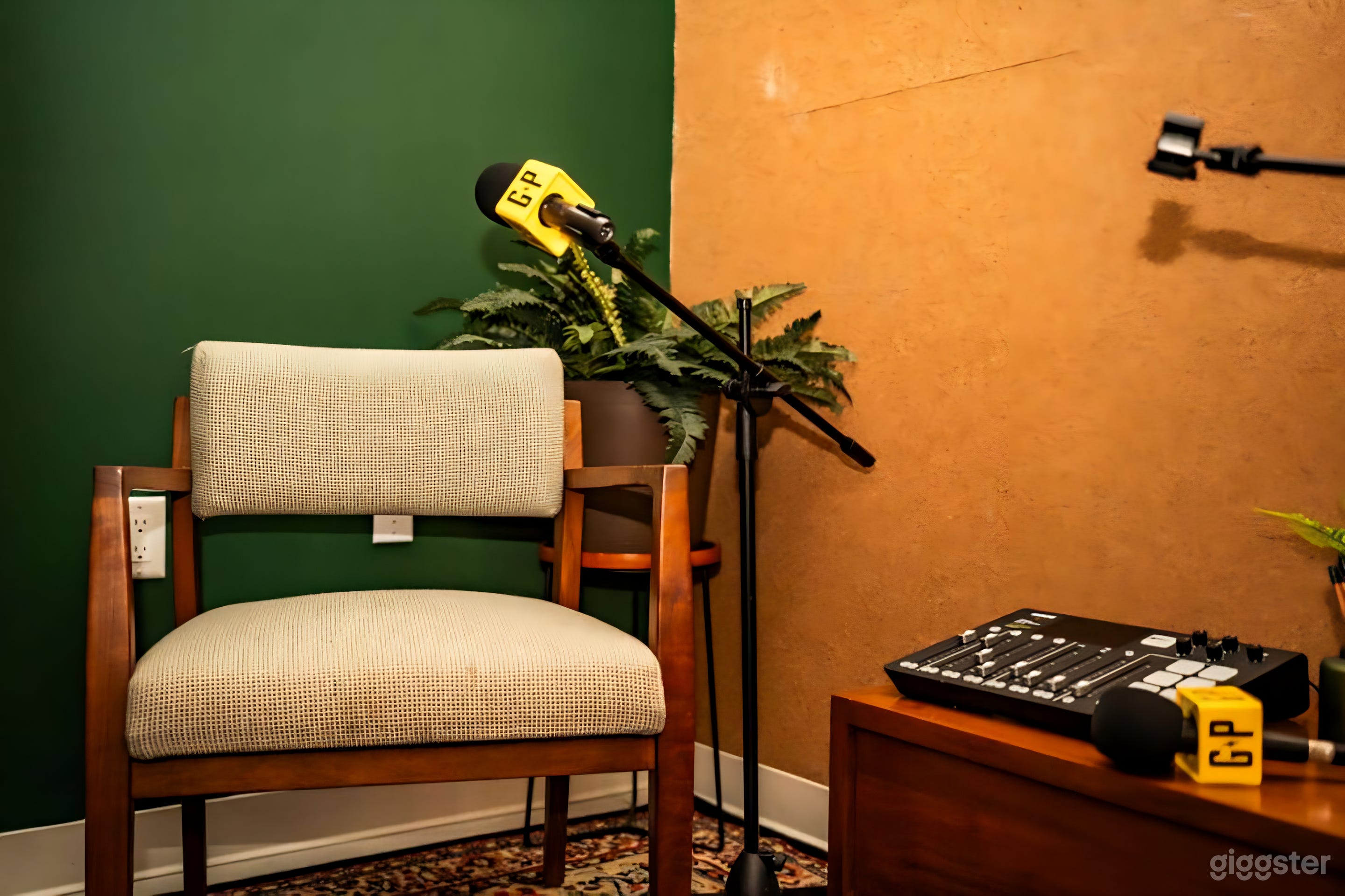 Cozy & Professional Podcast Studio Photo 3