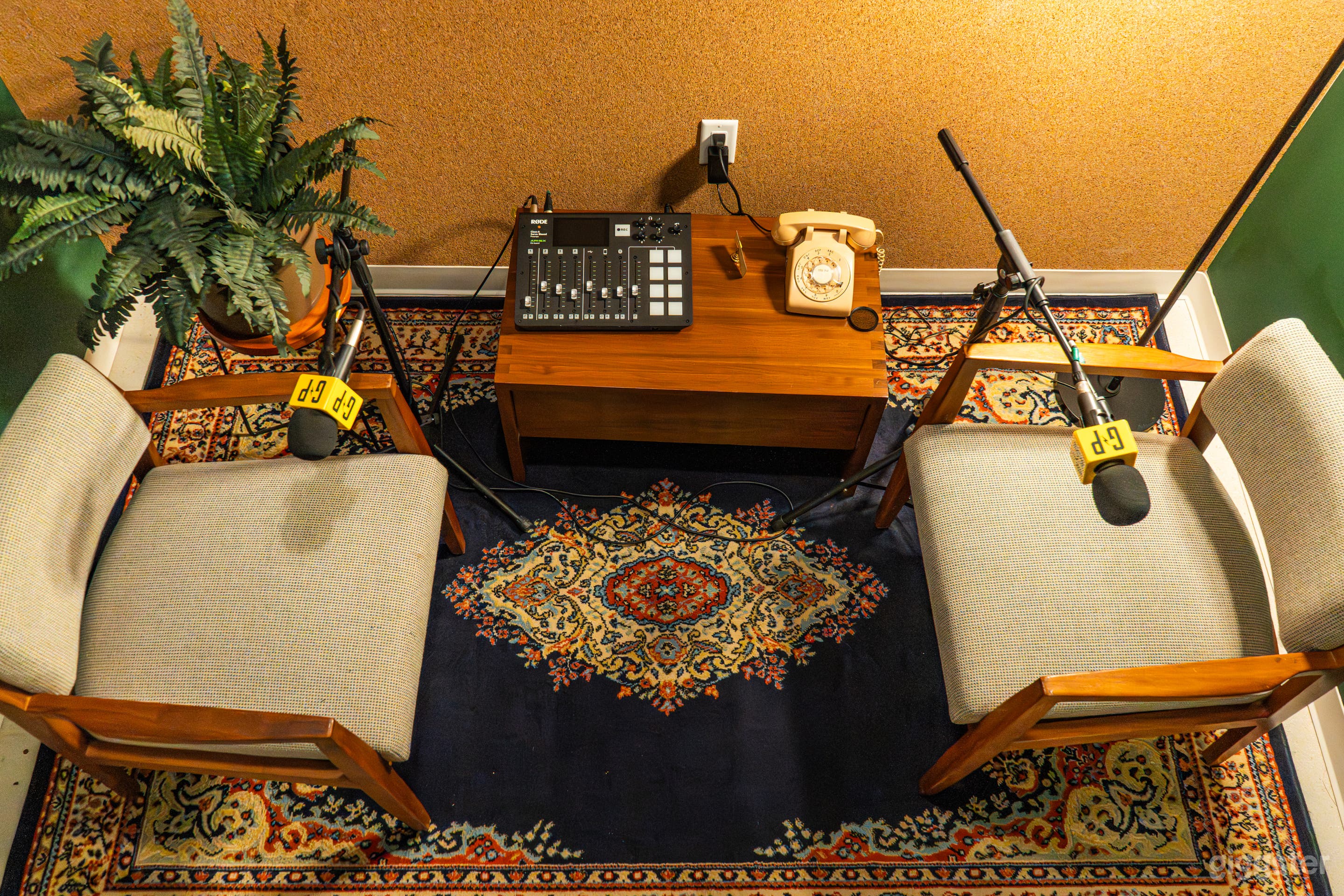 Cozy & Professional Podcast Studio Photo 2