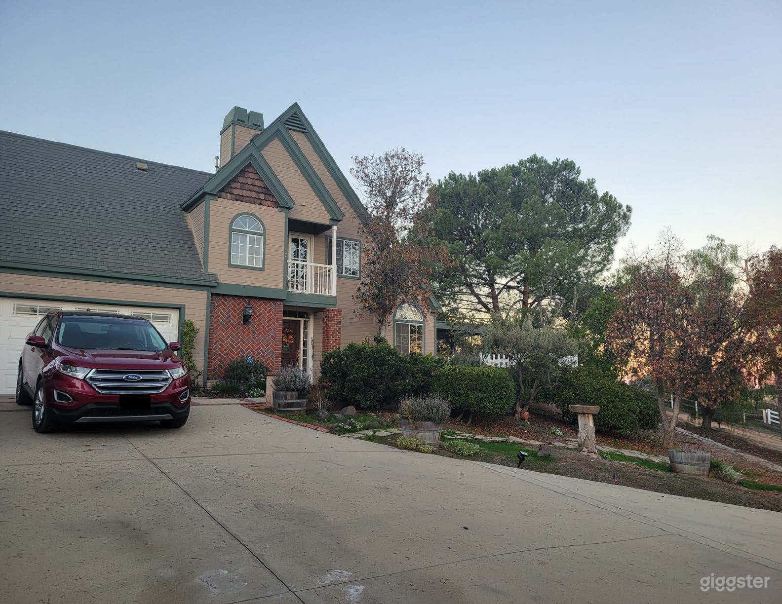 Front of house set back