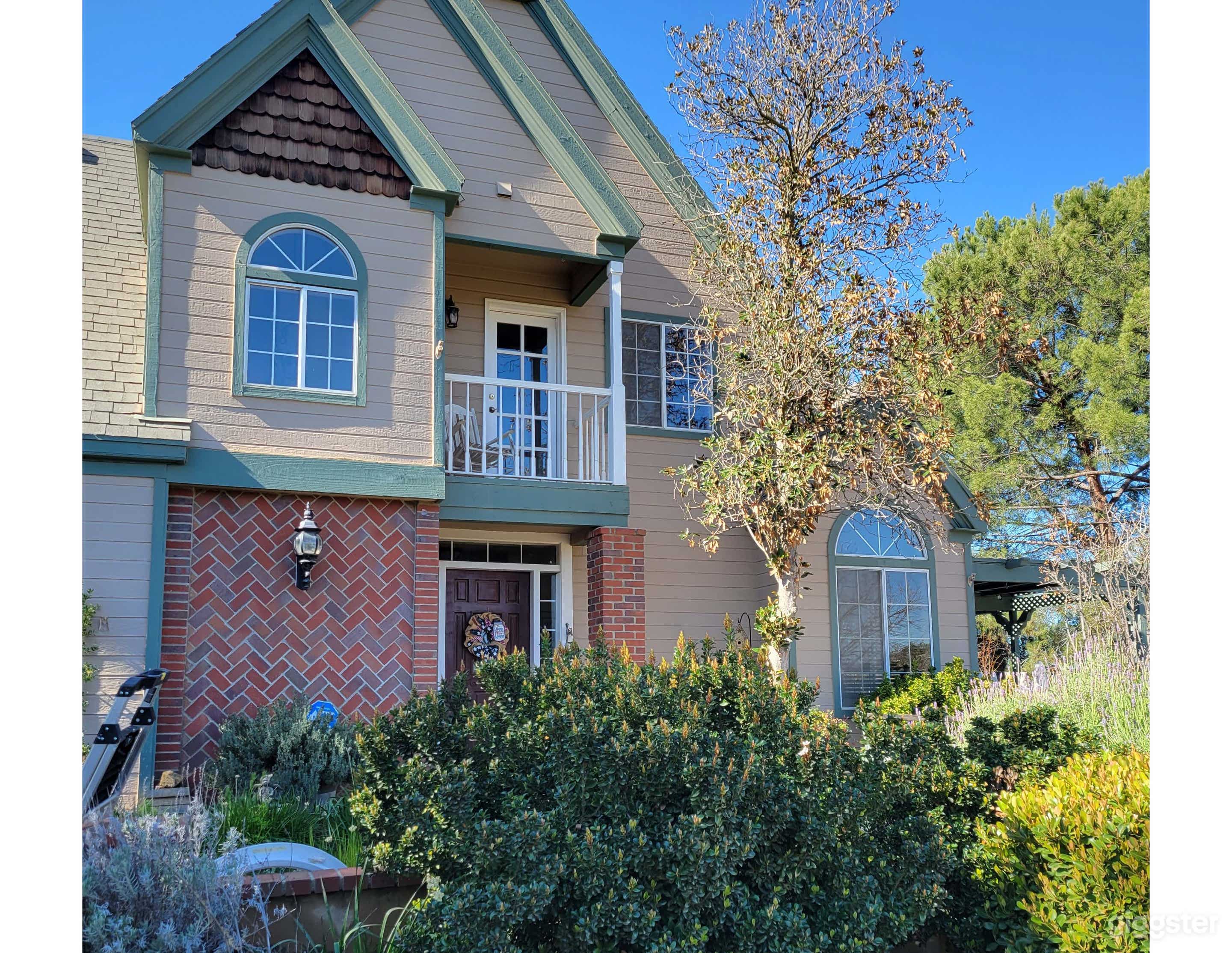 Front of house close up